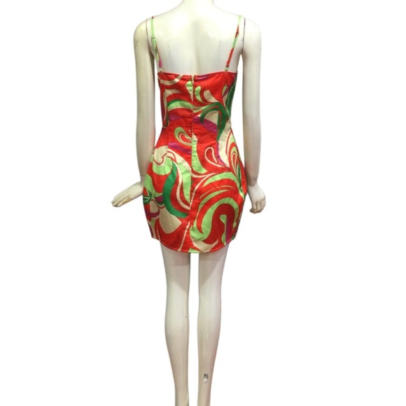 PrettyLittleThing Multicolor Asymmetrical Bodycon Mini Dress - Picture 3 of 8